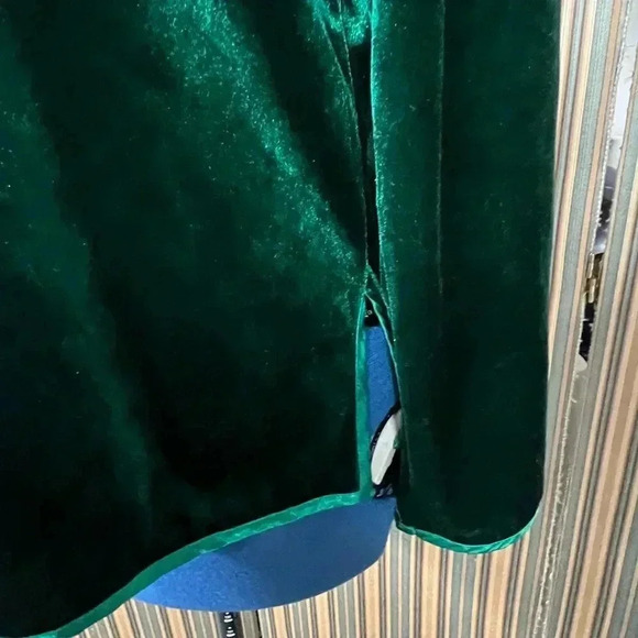 Oscar de la Renta Green Velvet Top Woman’s Large - Picture 4 of 7
